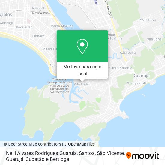 Nelli Alvares Rodrigues Guaruja mapa