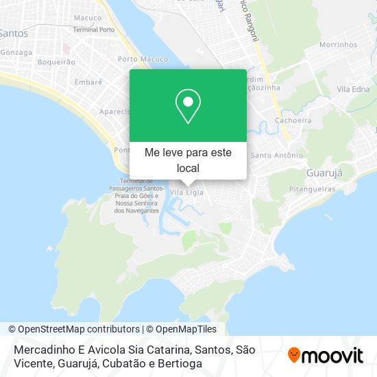 Mercadinho E Avicola Sia Catarina mapa