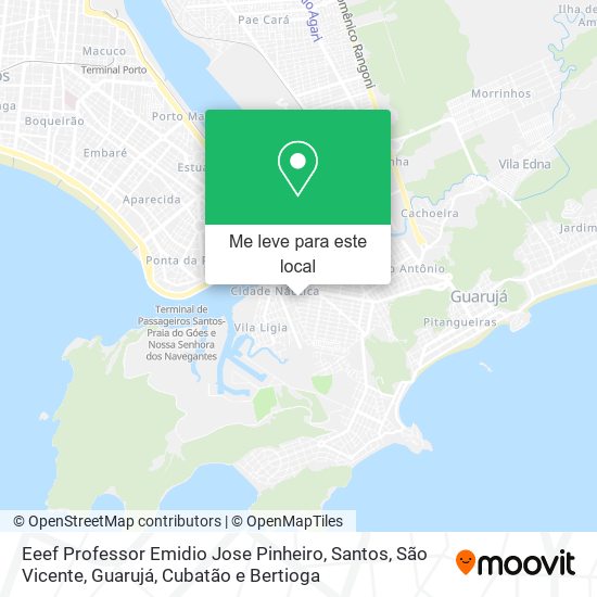Eeef Professor Emidio Jose Pinheiro mapa