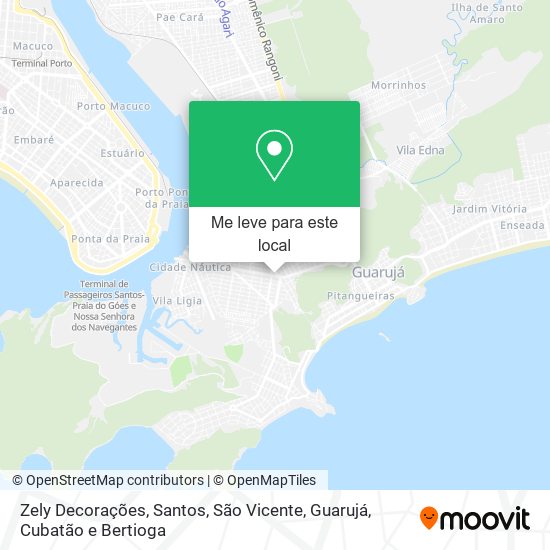 Zely Decorações mapa