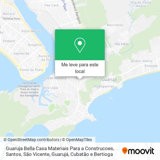 Guaruja Bella Casa Materiais Para a Construcoes mapa