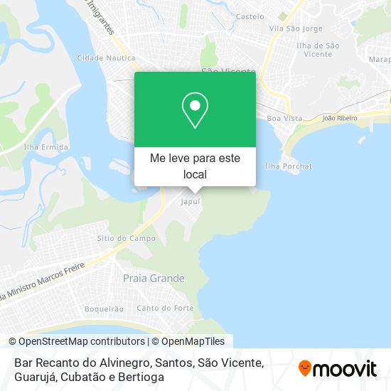 Bar Recanto do Alvinegro mapa