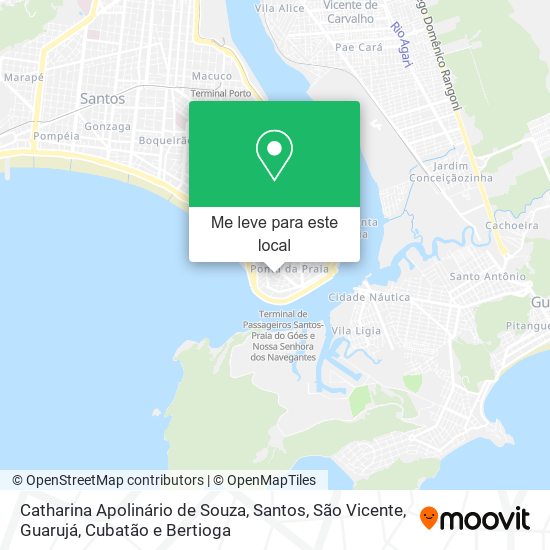 Catharina Apolinário de Souza mapa