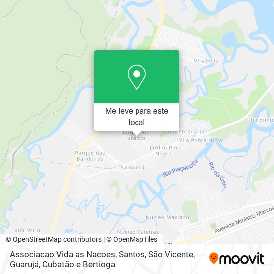 Associacao Vida as Nacoes mapa