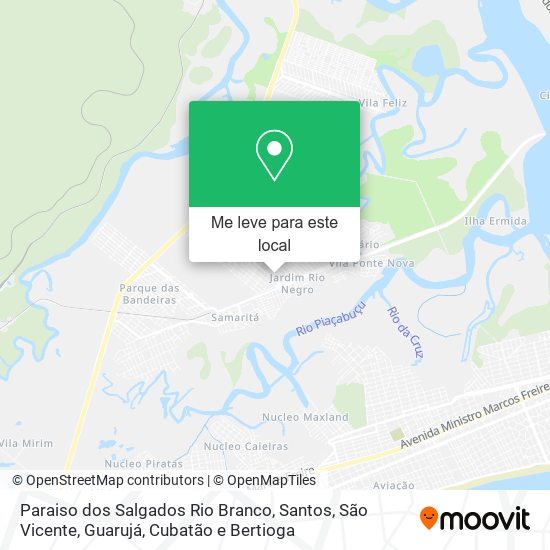 Paraiso dos Salgados Rio Branco mapa