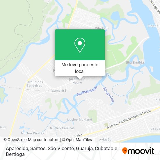 Aparecida mapa