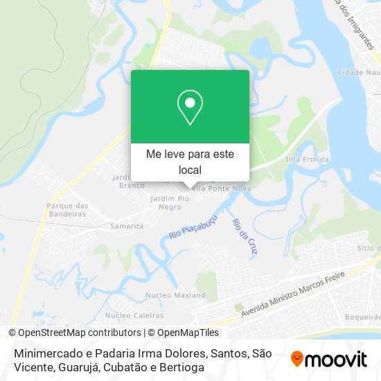 Minimercado e Padaria Irma Dolores mapa