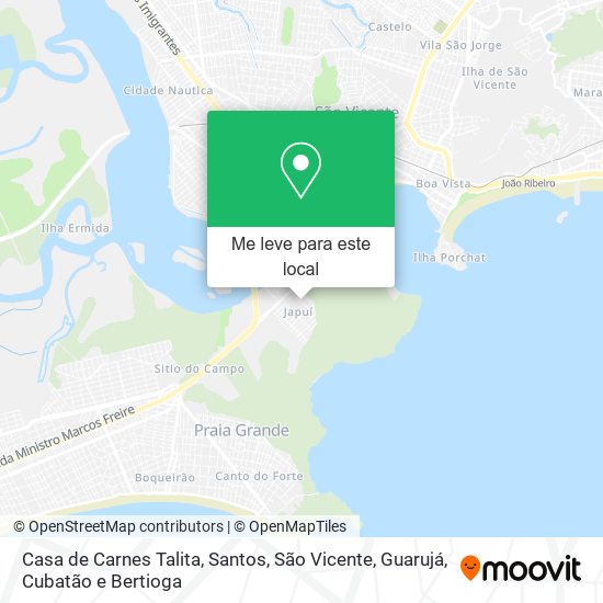Casa de Carnes Talita mapa