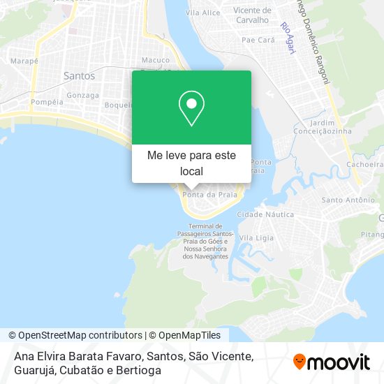 Ana Elvira Barata Favaro mapa