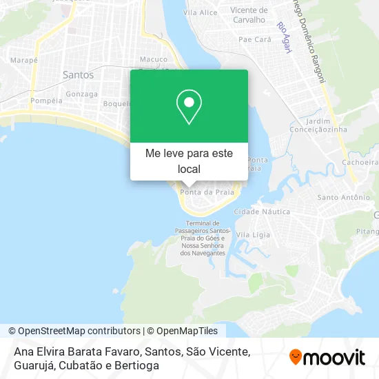 Ana Elvira Barata Favaro mapa