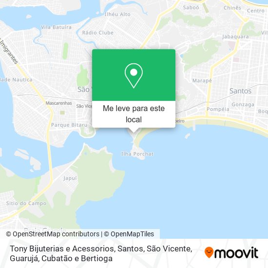 Tony Bijuterias e Acessorios mapa