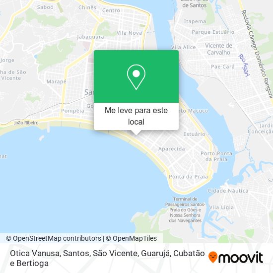 Otica Vanusa mapa
