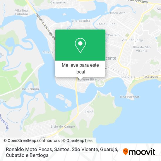 Ronaldo Moto Pecas mapa