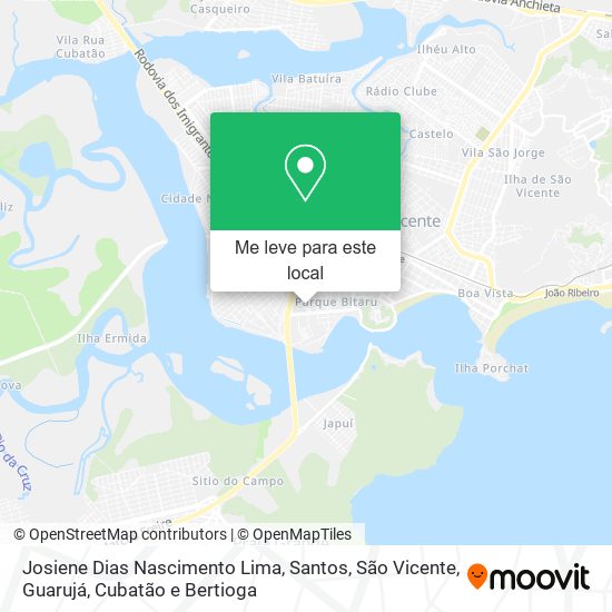 Josiene Dias Nascimento Lima mapa