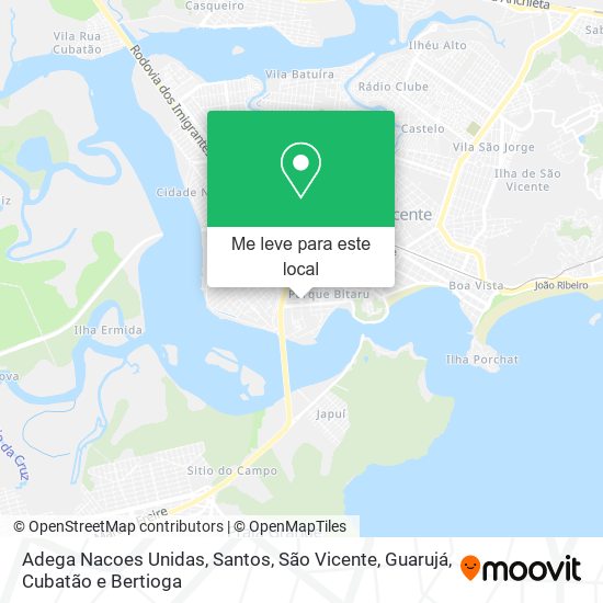 Adega Nacoes Unidas mapa