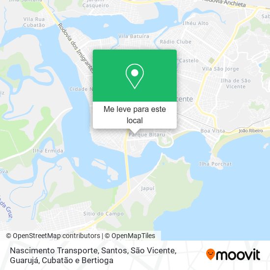 Nascimento Transporte mapa