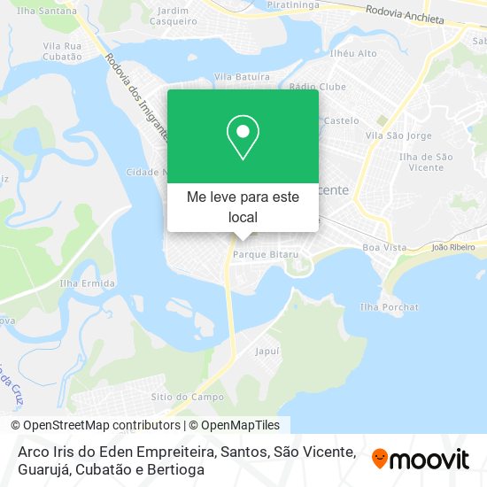 Arco Iris do Eden Empreiteira mapa