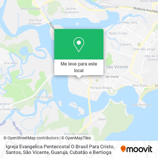 Igreja Evangelica Pentecostal O Brasil Para Cristo mapa