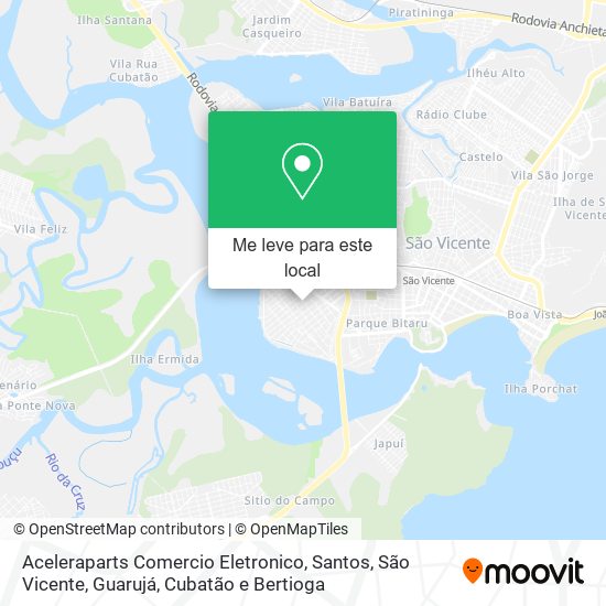 Aceleraparts Comercio Eletronico mapa