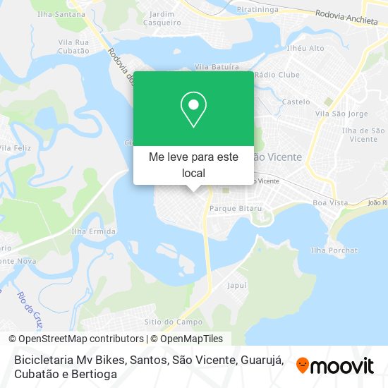 Bicicletaria Mv Bikes mapa