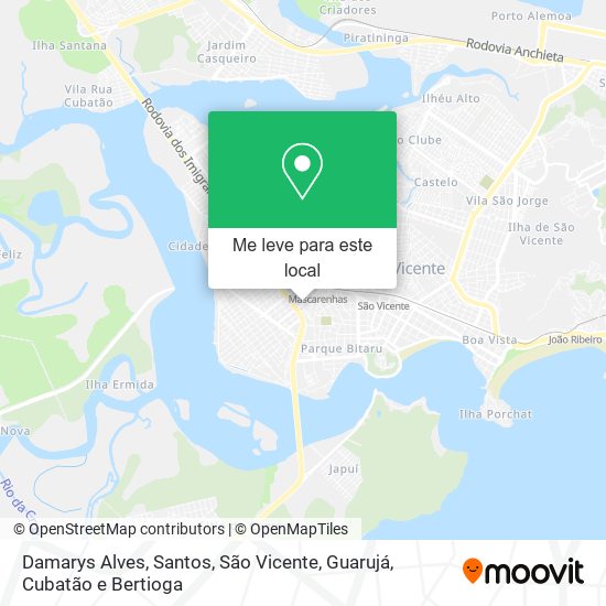 Damarys Alves mapa