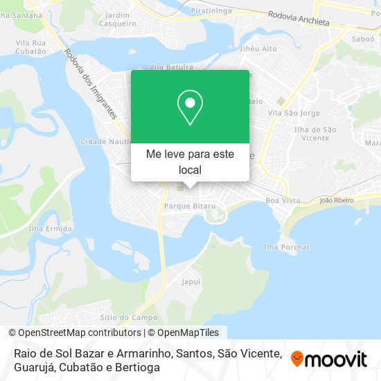 Raio de Sol Bazar e Armarinho mapa