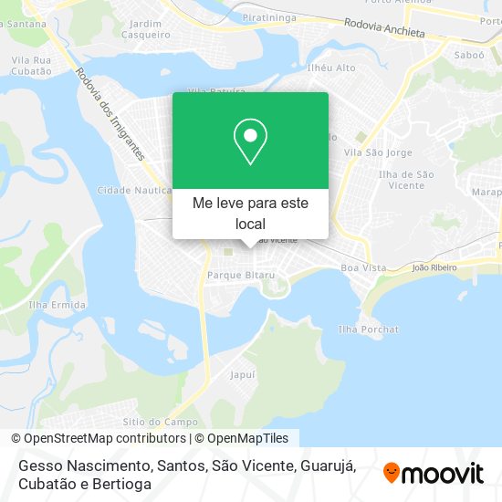 Gesso Nascimento mapa