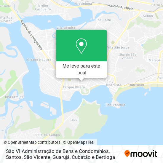 São VI Administração de Bens e Condomínios mapa