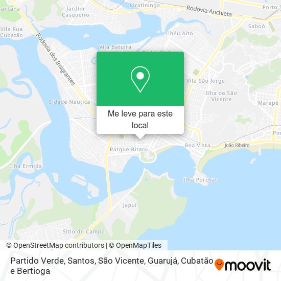 Partido Verde mapa