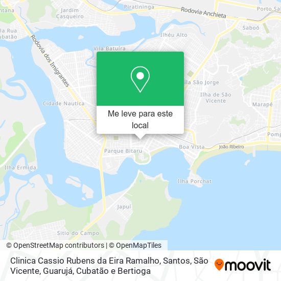 Clinica Cassio Rubens da Eira Ramalho mapa