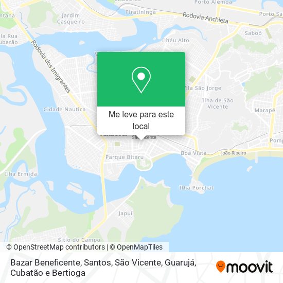 Bazar Beneficente mapa
