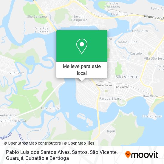 Pablo Luis dos Santos Alves mapa