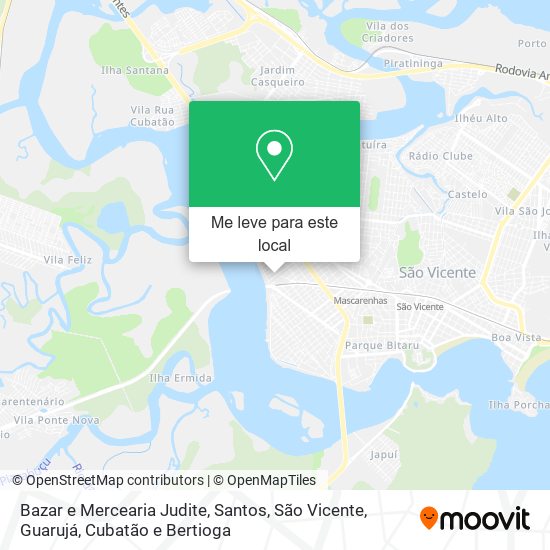 Bazar e Mercearia Judite mapa