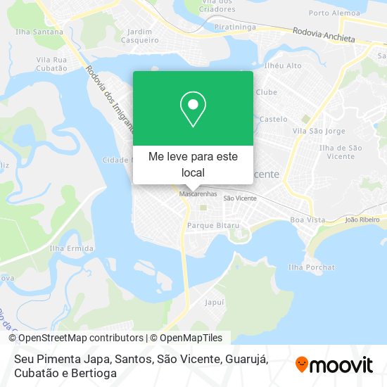 Seu Pimenta Japa mapa