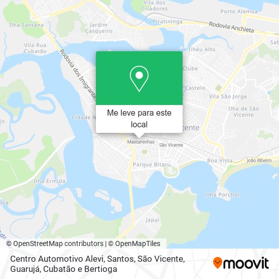 Centro Automotivo Alevi mapa