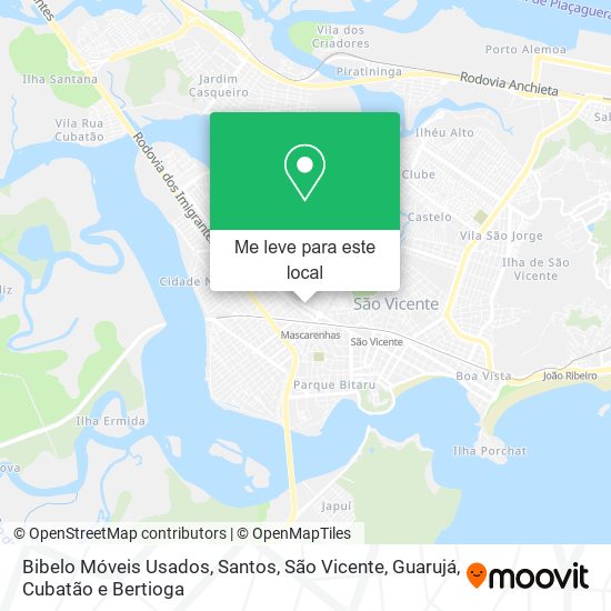 Bibelo Móveis Usados mapa
