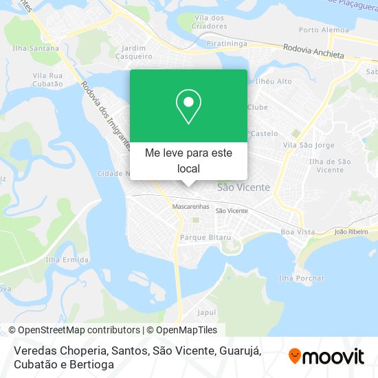 Veredas Choperia mapa