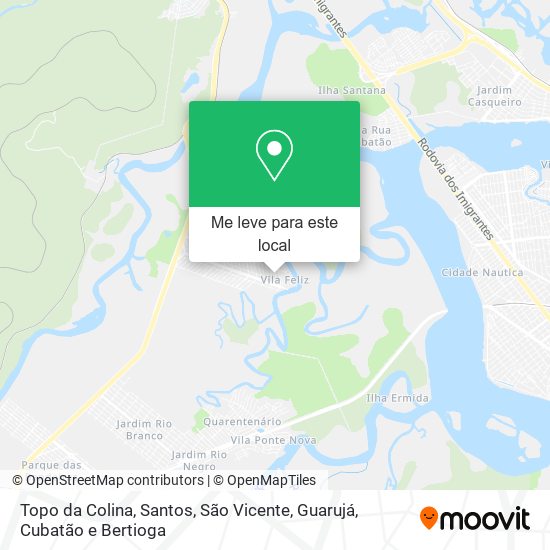 Topo da Colina mapa