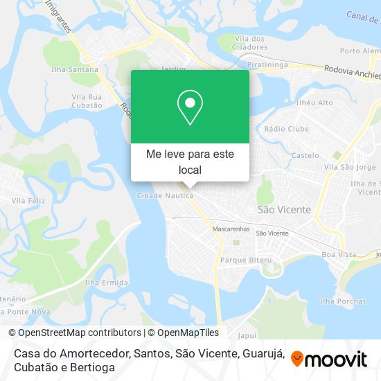 Casa do Amortecedor mapa