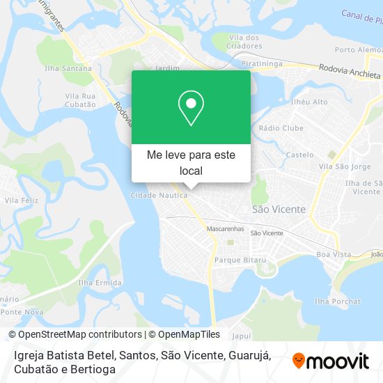 Igreja Batista Betel mapa