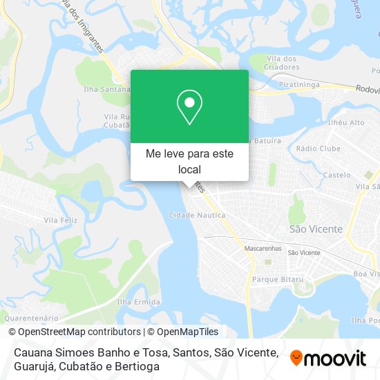 Cauana Simoes Banho e Tosa mapa