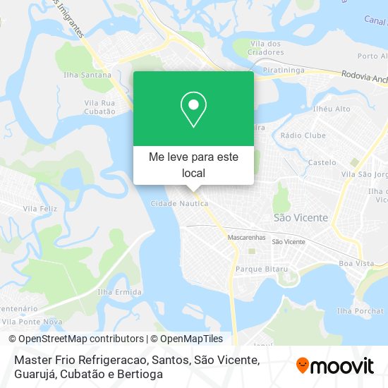 Master Frio Refrigeracao mapa