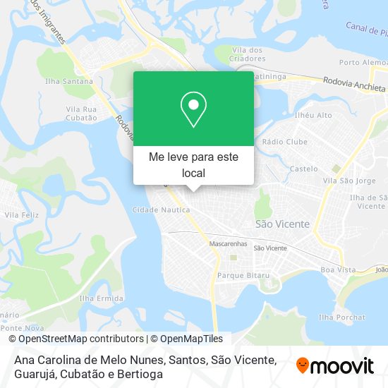 Ana Carolina de Melo Nunes mapa