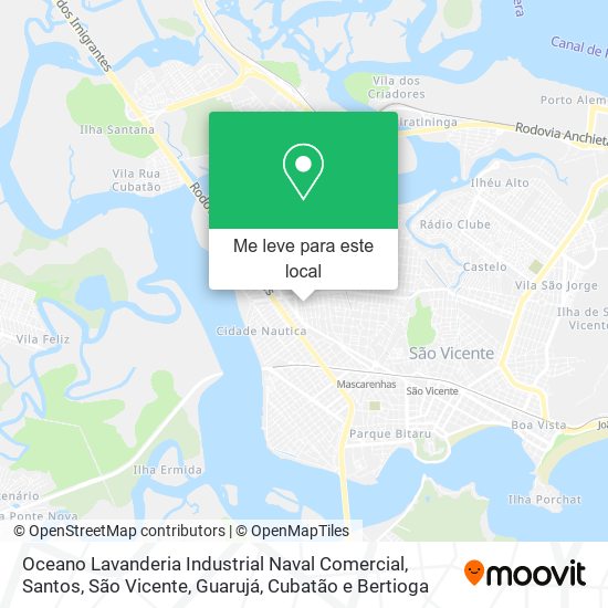 Oceano Lavanderia Industrial Naval Comercial mapa