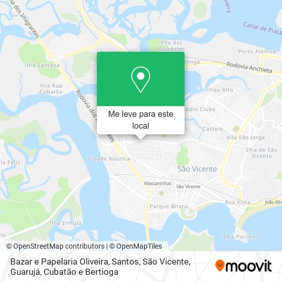 Bazar e Papelaria Oliveira mapa