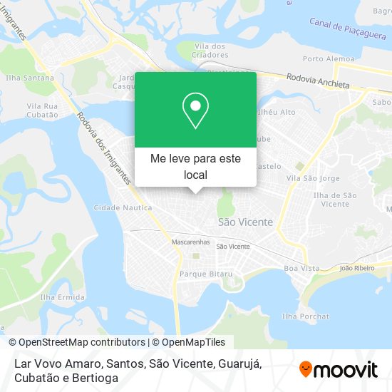 Lar Vovo Amaro mapa