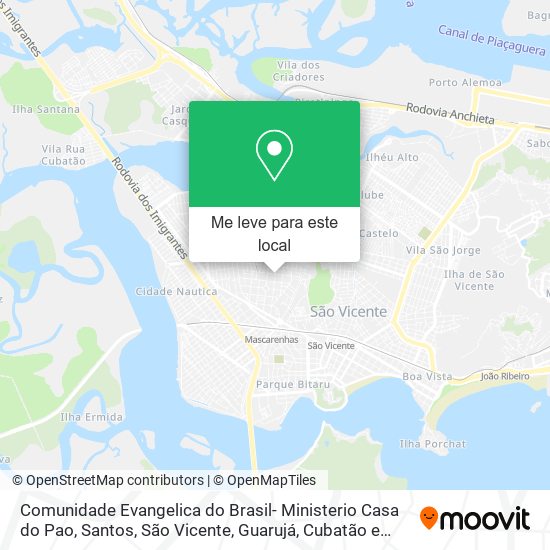 Comunidade Evangelica do Brasil- Ministerio Casa do Pao mapa