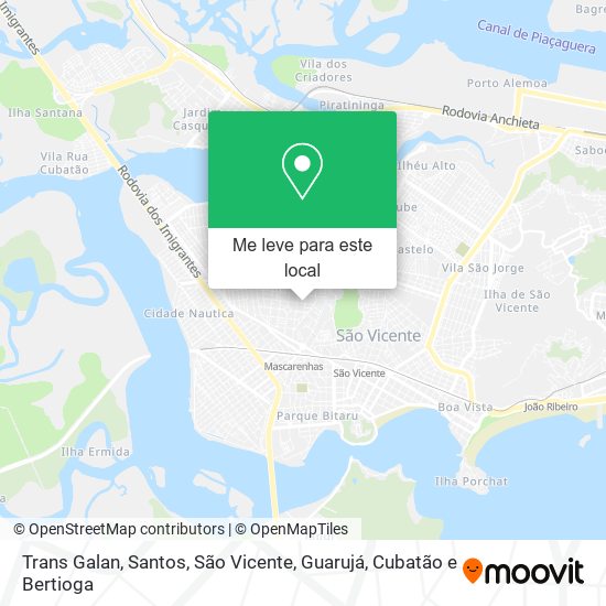 Trans Galan mapa