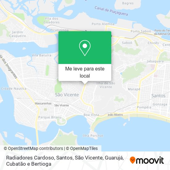 Radiadores Cardoso mapa