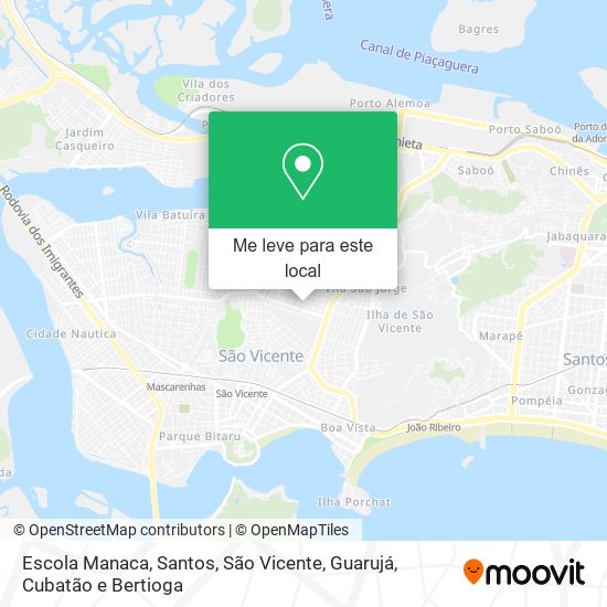 Escola Manaca mapa